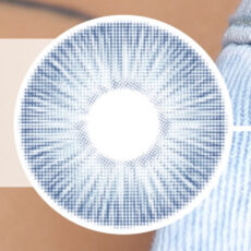 لنز چشم رویال ویژن کد 380 رنگ آبی رگه دار