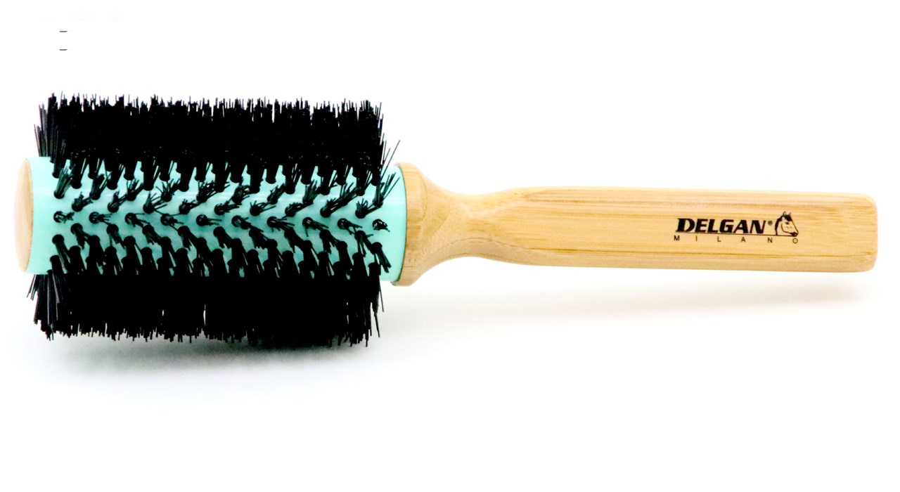 برس گرد حرارتی دسته بامبو سایز 40، 53، 63 و 73 میلی متری دلگان مدل W02-000001 بسته 4 عددی