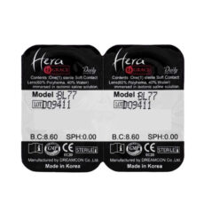 لنز چشم هرا گریس تمیم کانتکت لنز کد 99 رنگ خاکستری عسلی رگه دار