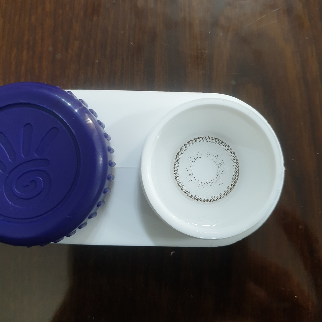 لنز چشم فلش مدل ویال رنگ طوسی روشن