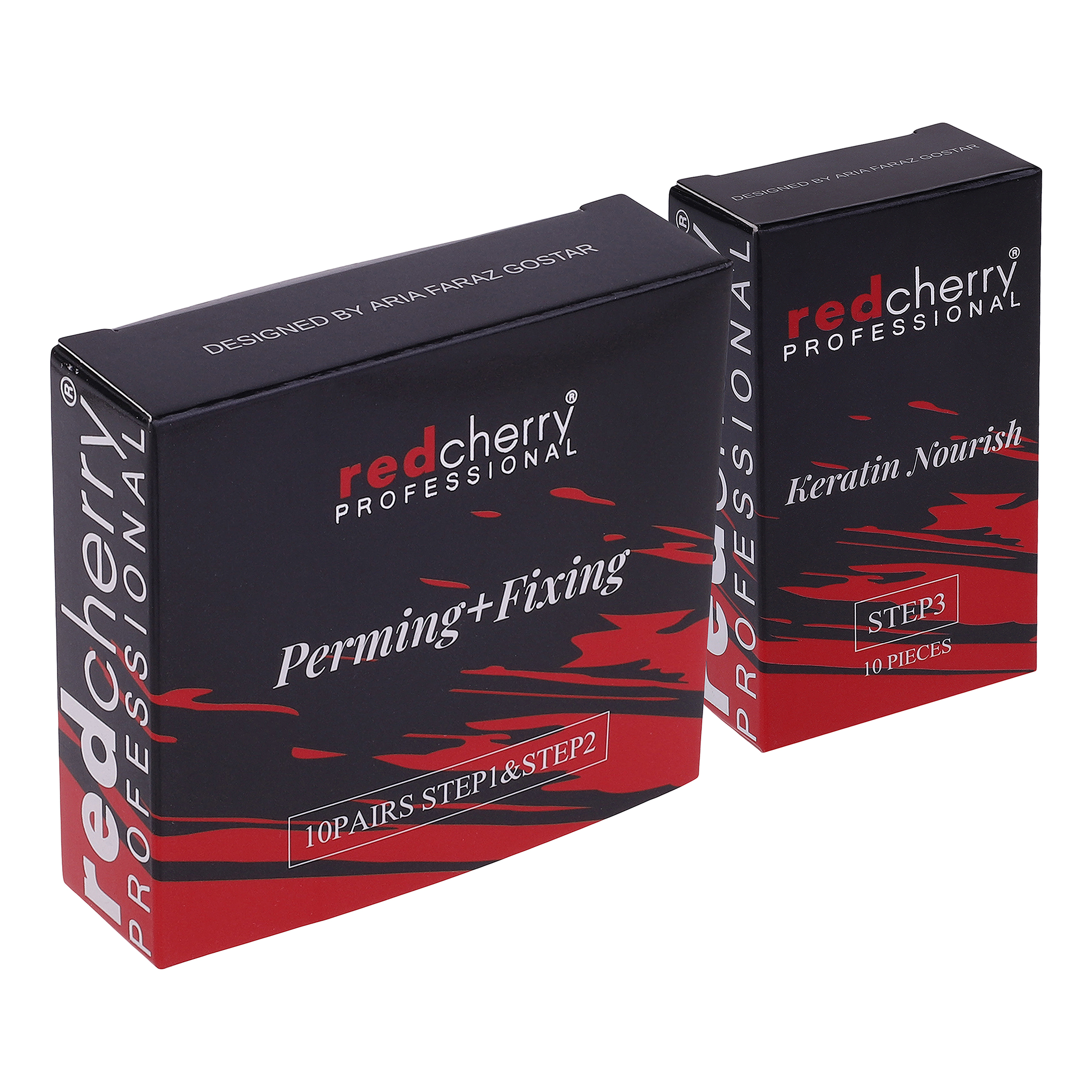 مجموعه لیفت مژه رد چری مدل 001 بسته 3 عددی