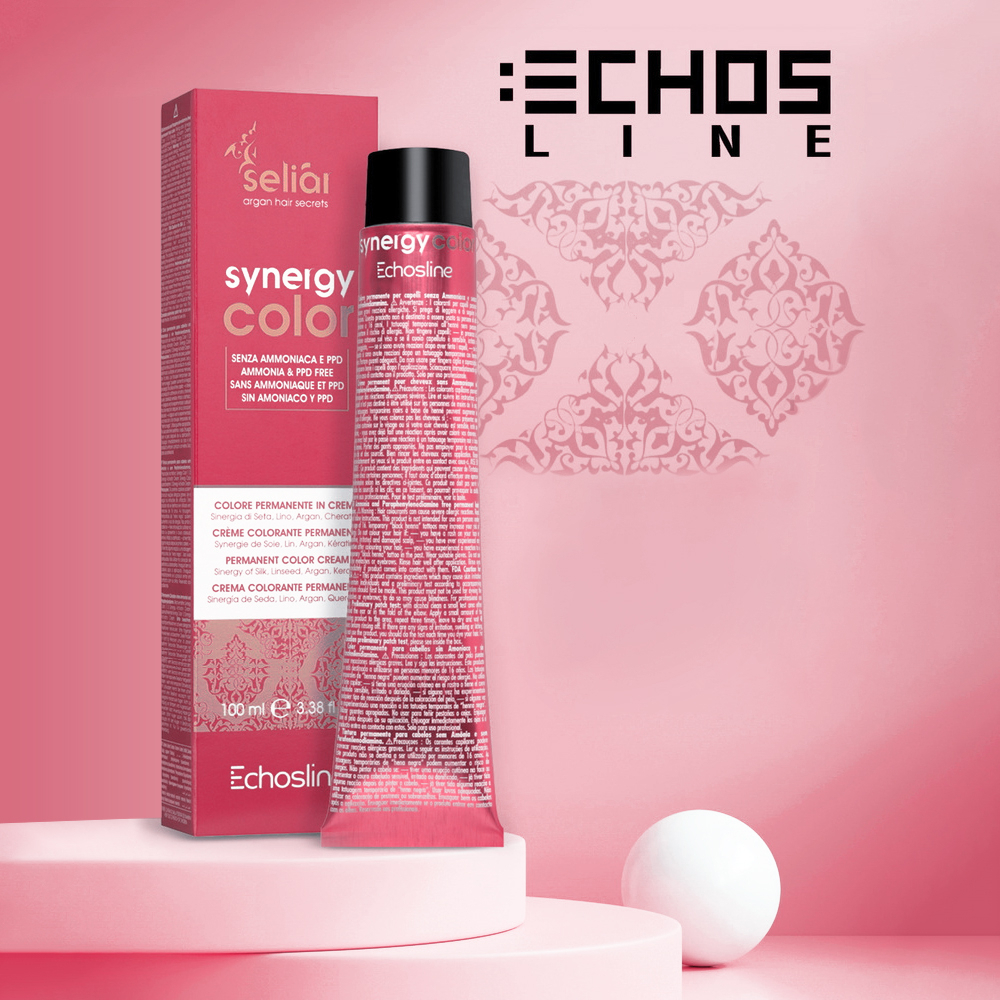 رنگ مو اچ اس لاین شماره 8.7 حجم 100 میلی لیتر رنگ بلوند قهوه‌ای روشن