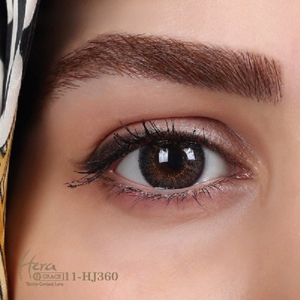 لنز چشم گریس هرا شماره 11 مدل HJ 360 رنگ خاکستری تیره عسلی