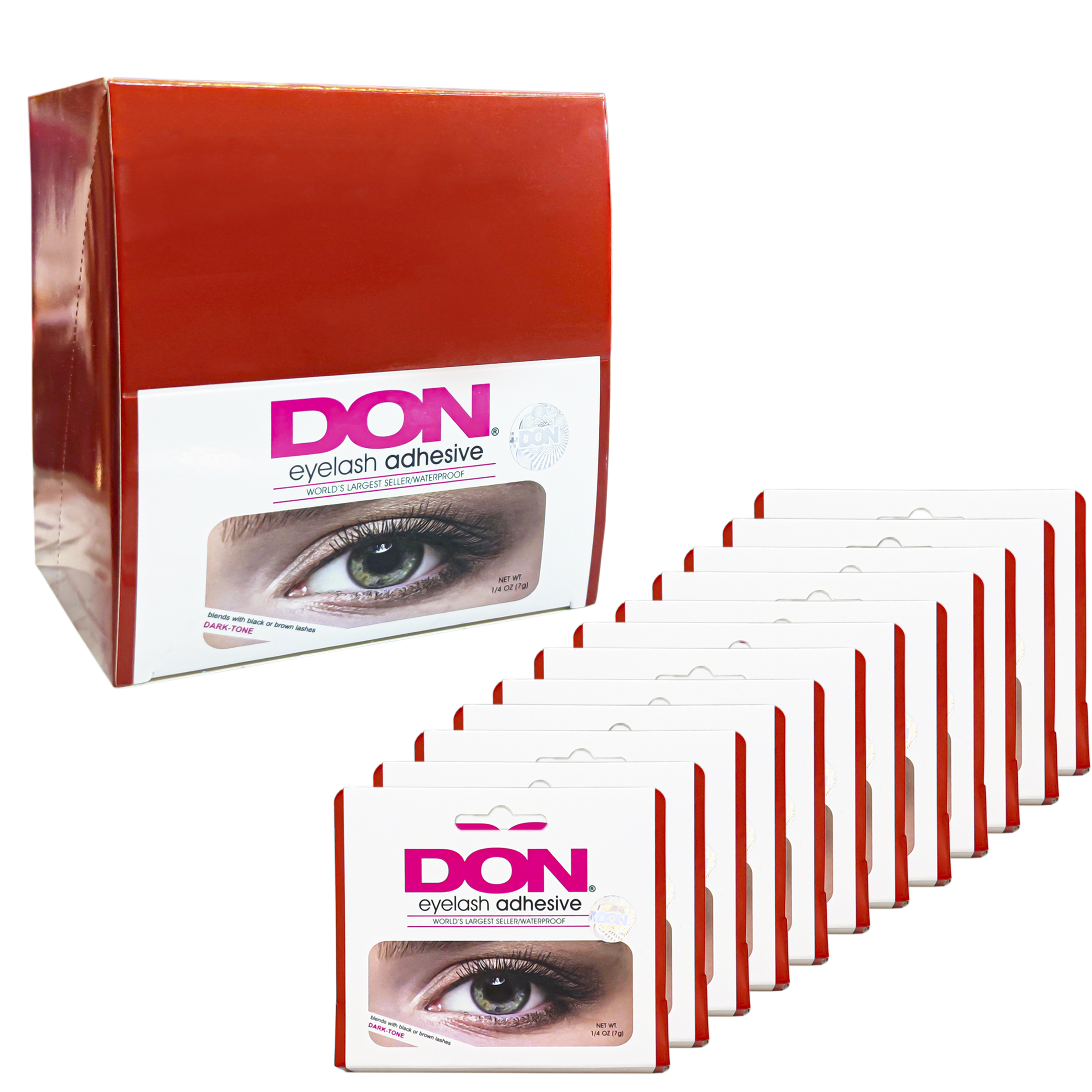 چسب مژه مصنوعی دان مدل EG-7HD وزن 7 گرم مجموعه 12 عددی