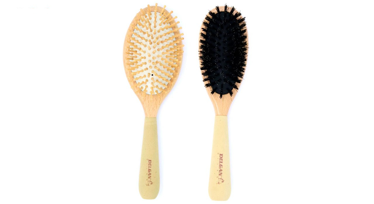 برس چوبی بالشتکی دلگان مدل W18-000001 بسته 2 عددی