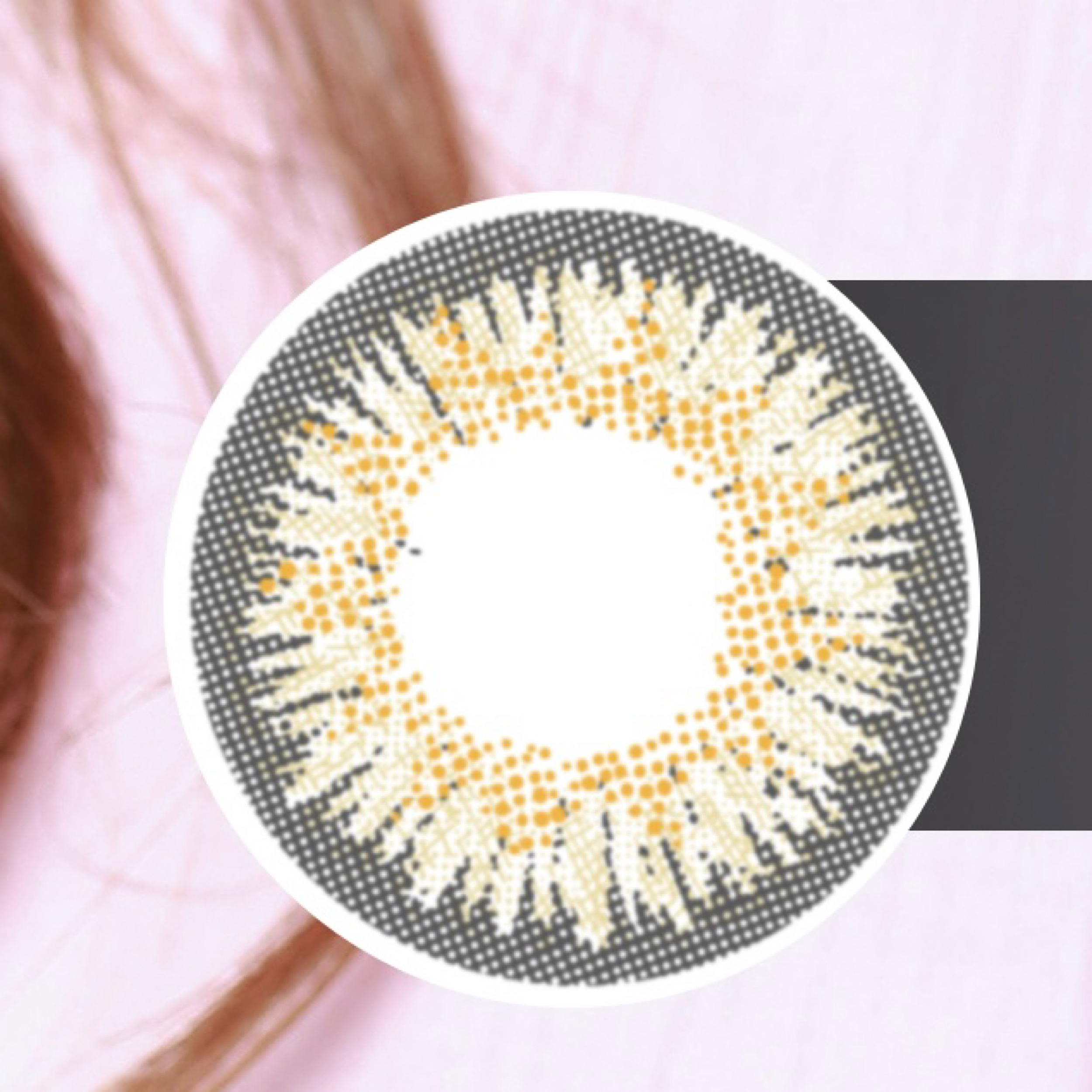 لنز چشم هرا کد Fa32 رنگ سبز عسلی