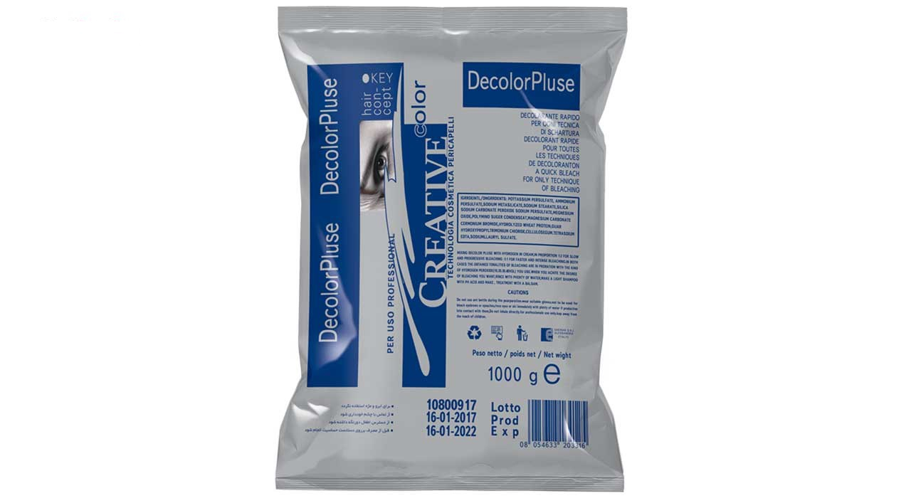 پودر دکلره کریتیو مدل DecolorPlus مقدار 1000 گرم