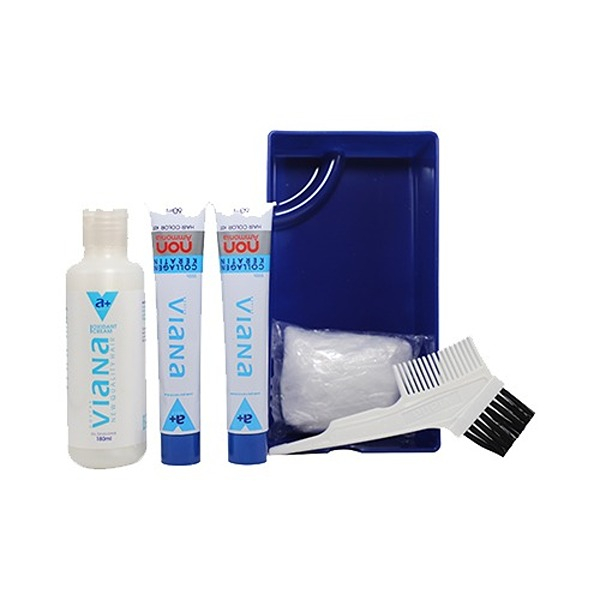 کیت رنگ مو ویانا شماره 5.2 حجم 120 میلی لیتر رنگ قهوهای زیتونی روشن