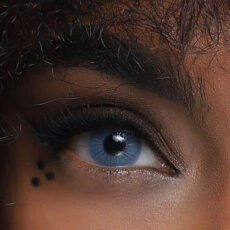 لنز چشم رویال ویژن کد 380 رنگ آبی رگه دار