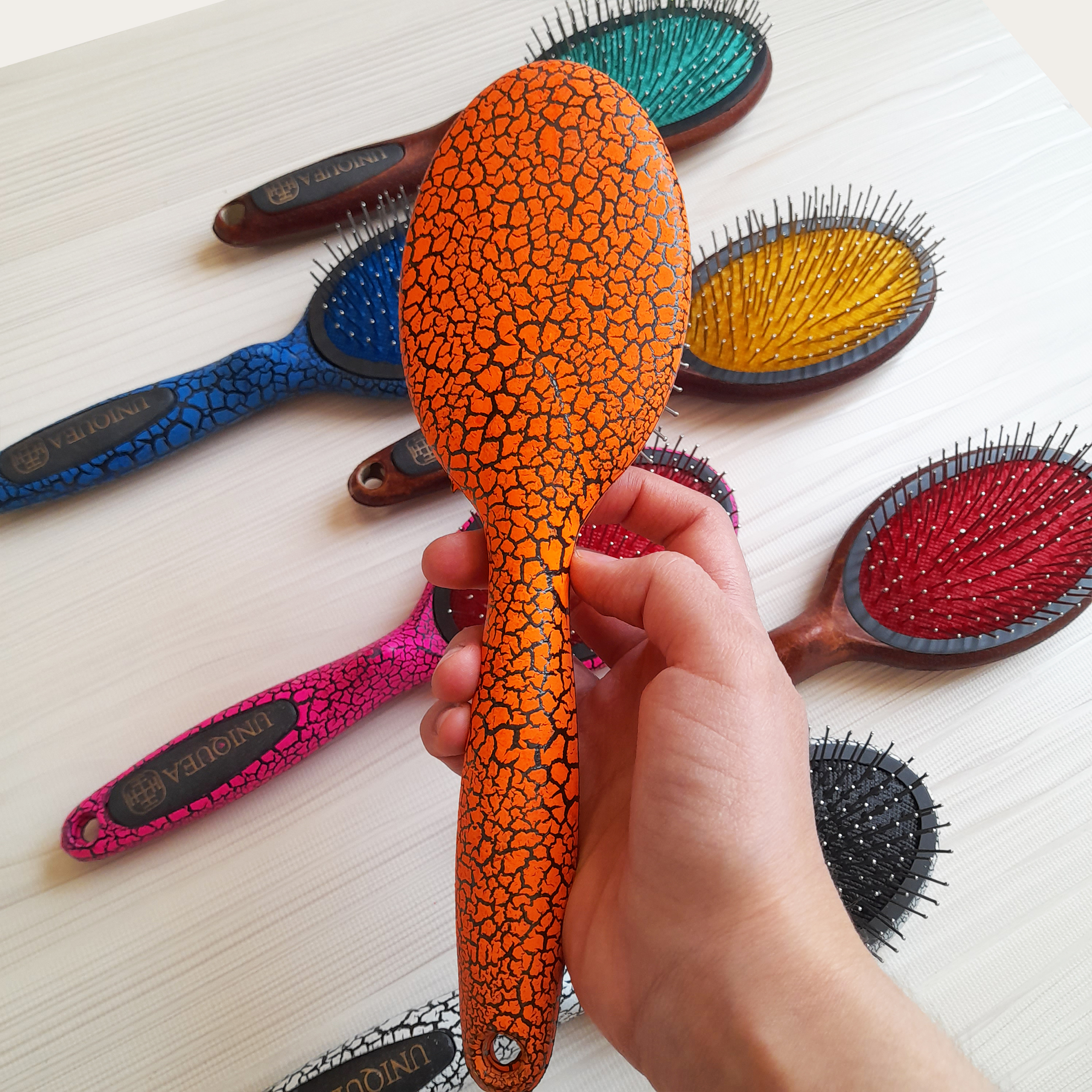 برس مو یونیکا کد D بسته 6 عددی