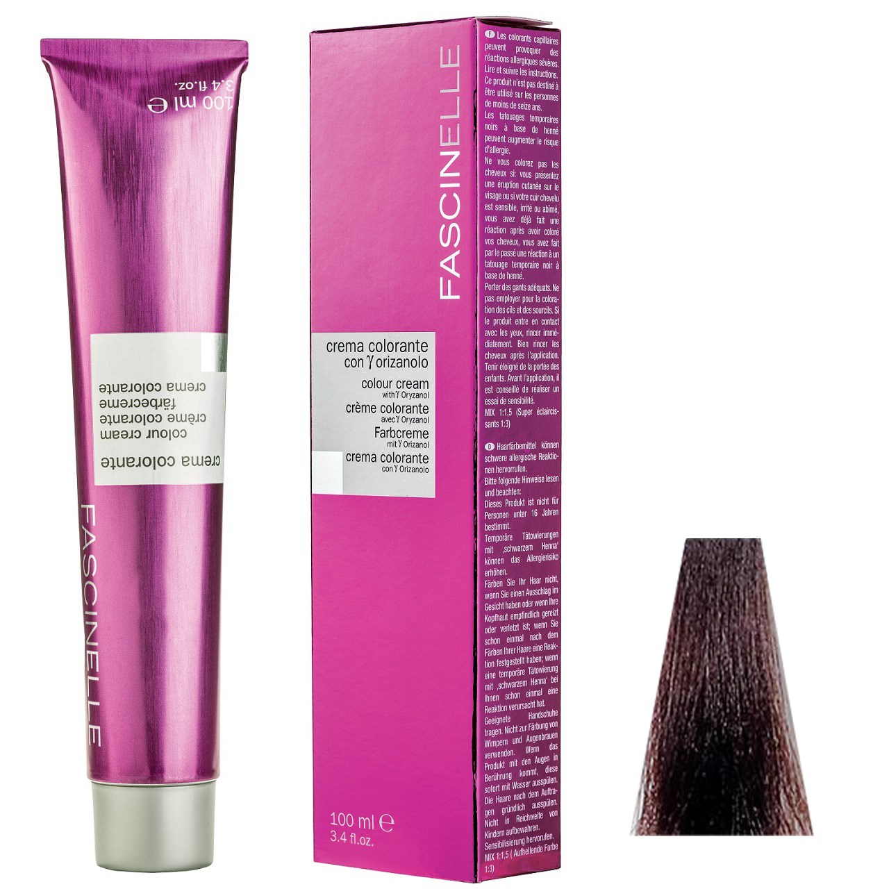 رنگ مو فشینلی سری Coppery مدل بلوطی مسی شماره 5.4