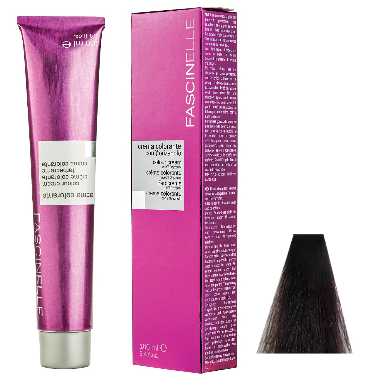 رنگ مو فشینلی سری Natural مدل شاه بلوطی شماره 4.0