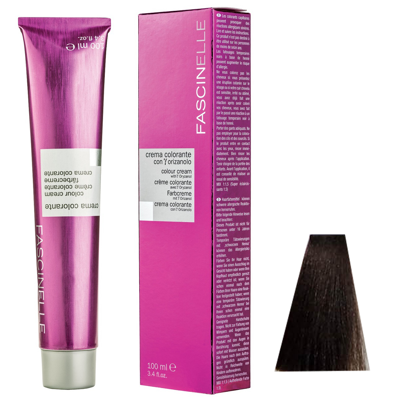 رنگ مو فشینلی سری Natural مدل قهوه اي زيتوني تيره شماره 6.0