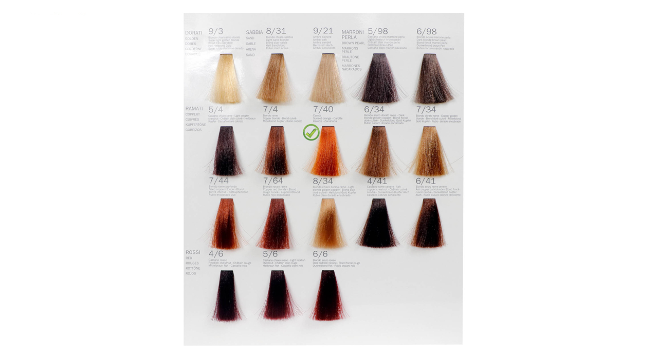 رنگ مو فشینلی سری Coppery مدل پرتغالي طلايي شماره 7.40