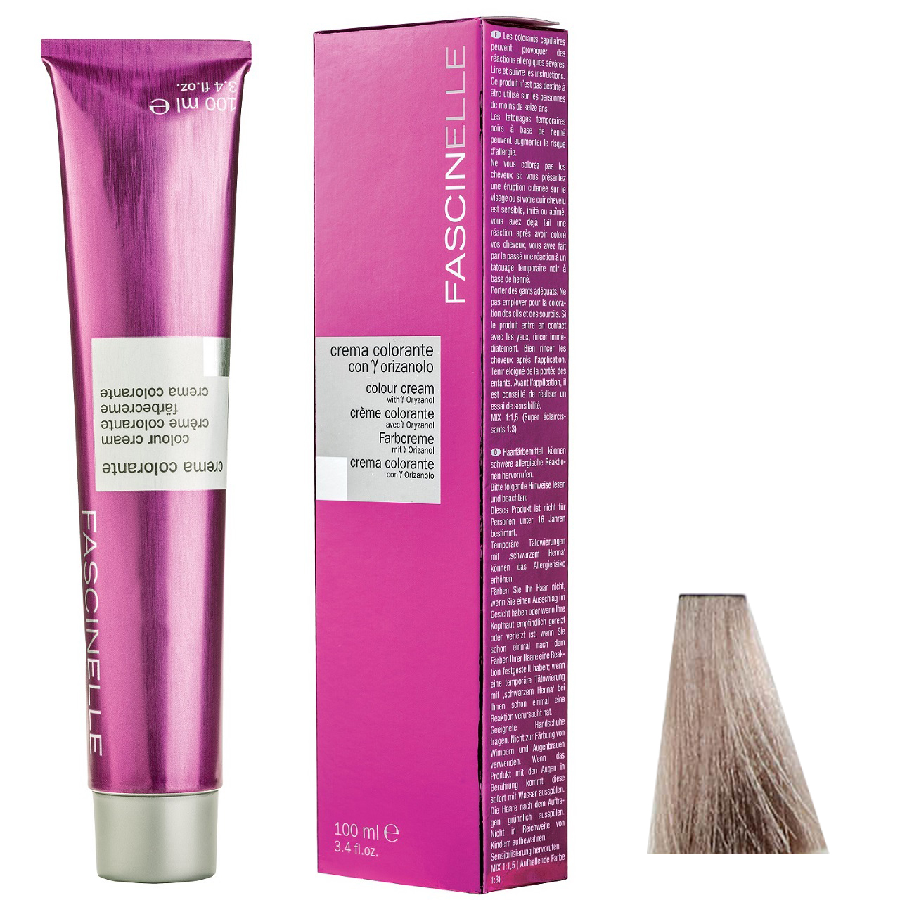 رنگ مو فشینلی سری Ash مدل بلوند دودي شماره 8.1