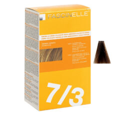 کیت رنگ مو فشینلی سری Golden مدل زيتوني طلايي تيره شماره 7.3