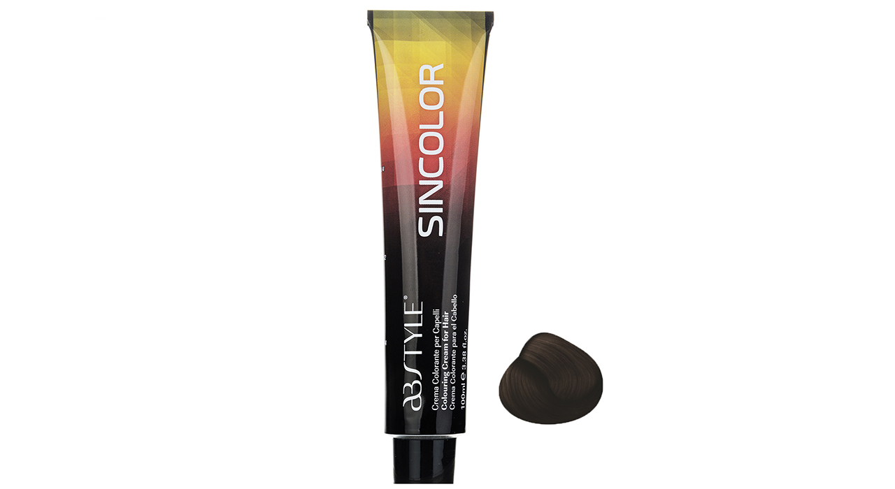 رنگ مو ای بی استایل سری Sincolor مدل Spices شماره 5.74