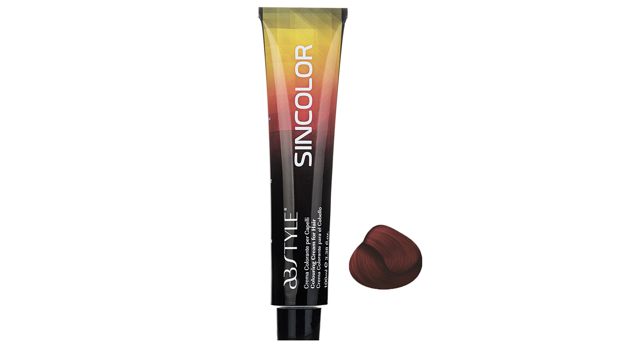 رنگ مو ای بی استایل سری سین کالر مدل بنفش، قرمز آلویی شماره 6.64