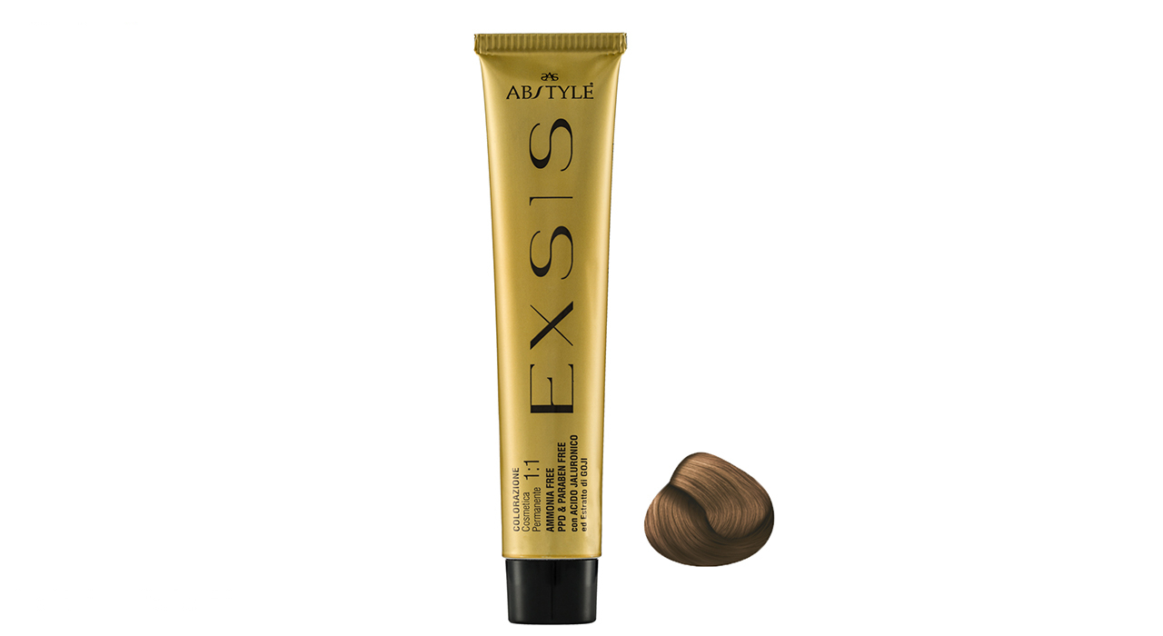 رنگ مو ای بی استایل سری اکسیس بدون آمونیاک مدل پاستل بژ بلوندقهوه ای باستل روشن شماره 8.79