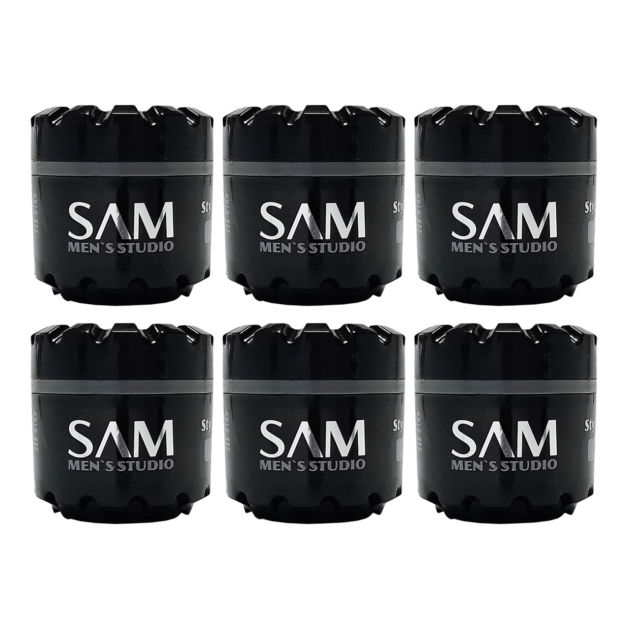 واکس مو سام مدل matt & hard حجم 140 میلی لیتر مجموعه 6 عددی