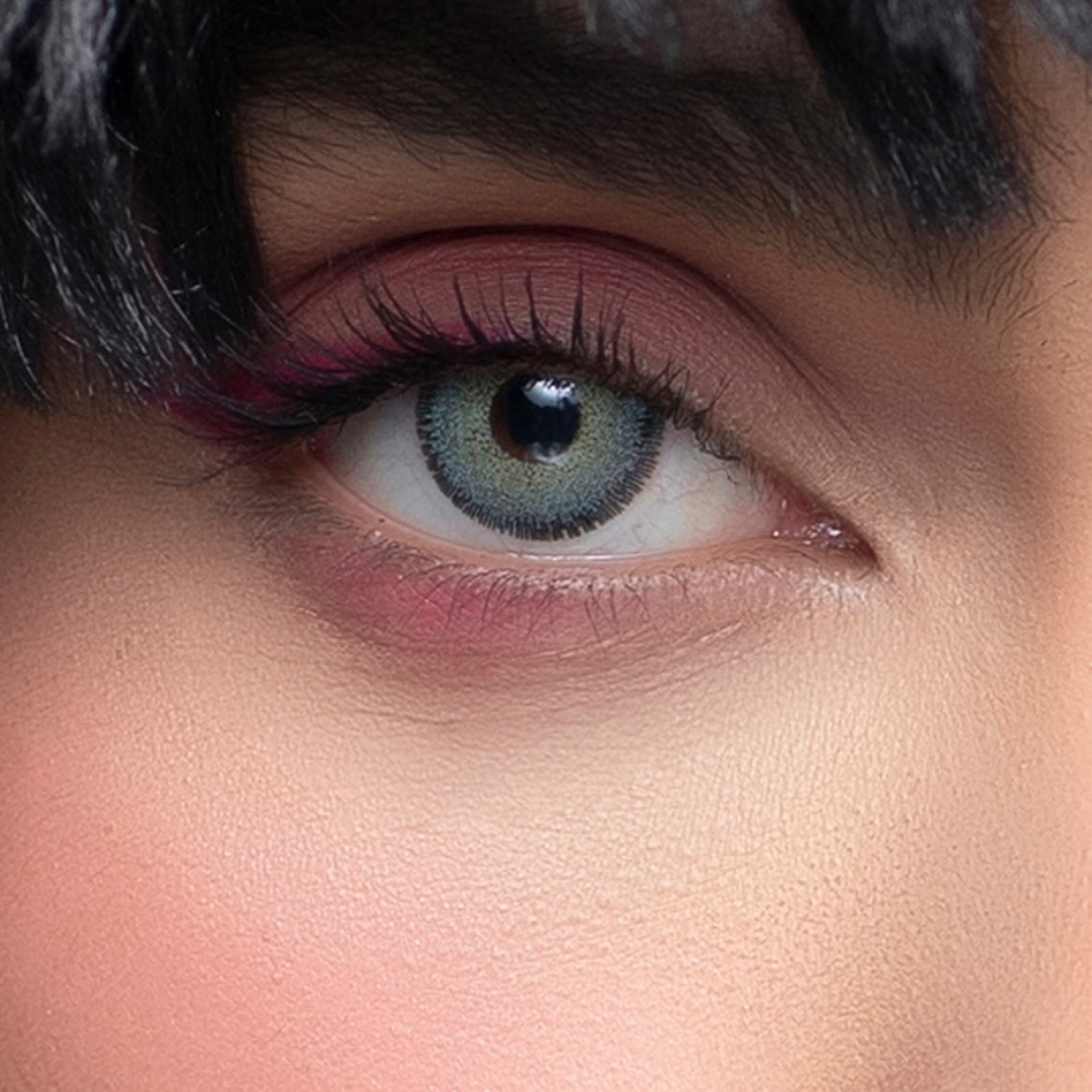 لنز چشم رویال ویژن کد 367 رنگ دور دار سبز آبی