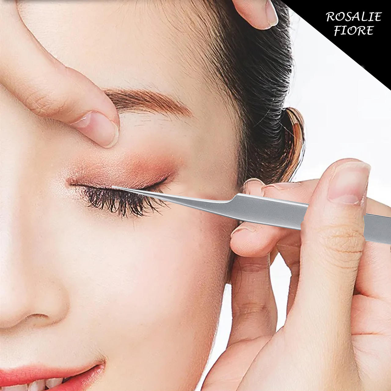 انبر اکستنشن مژه رزالی فیوره مدل TWIN05 بسته 5 عددی