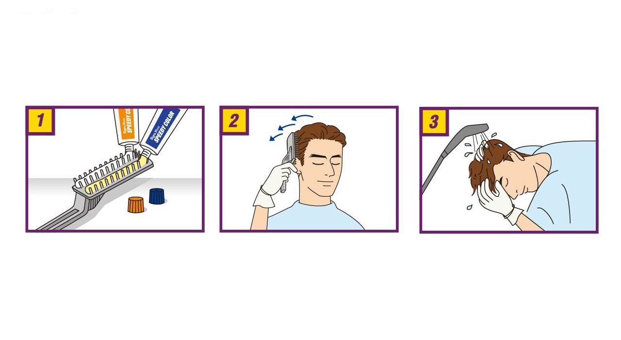 کیت رنگ مو بیگن سری speedy colour مدل brown black شماره 102