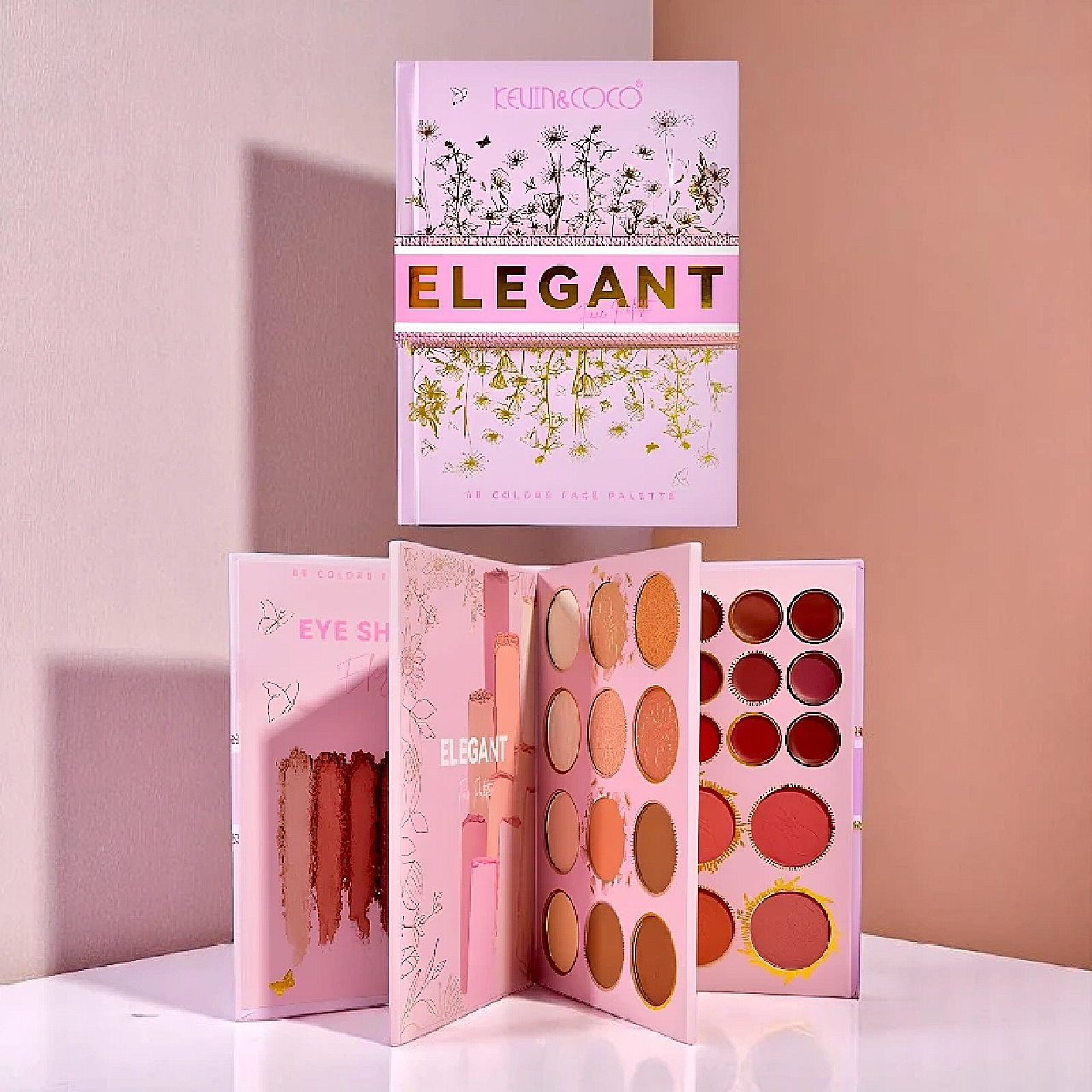 پالت آرایش صورت کوین کوکو مدل elegant کد 01