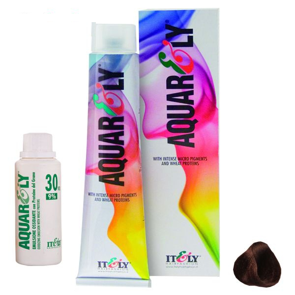 کیت رنگ مو آکوارلی شماره 7R حجم 100 میلی لیتر