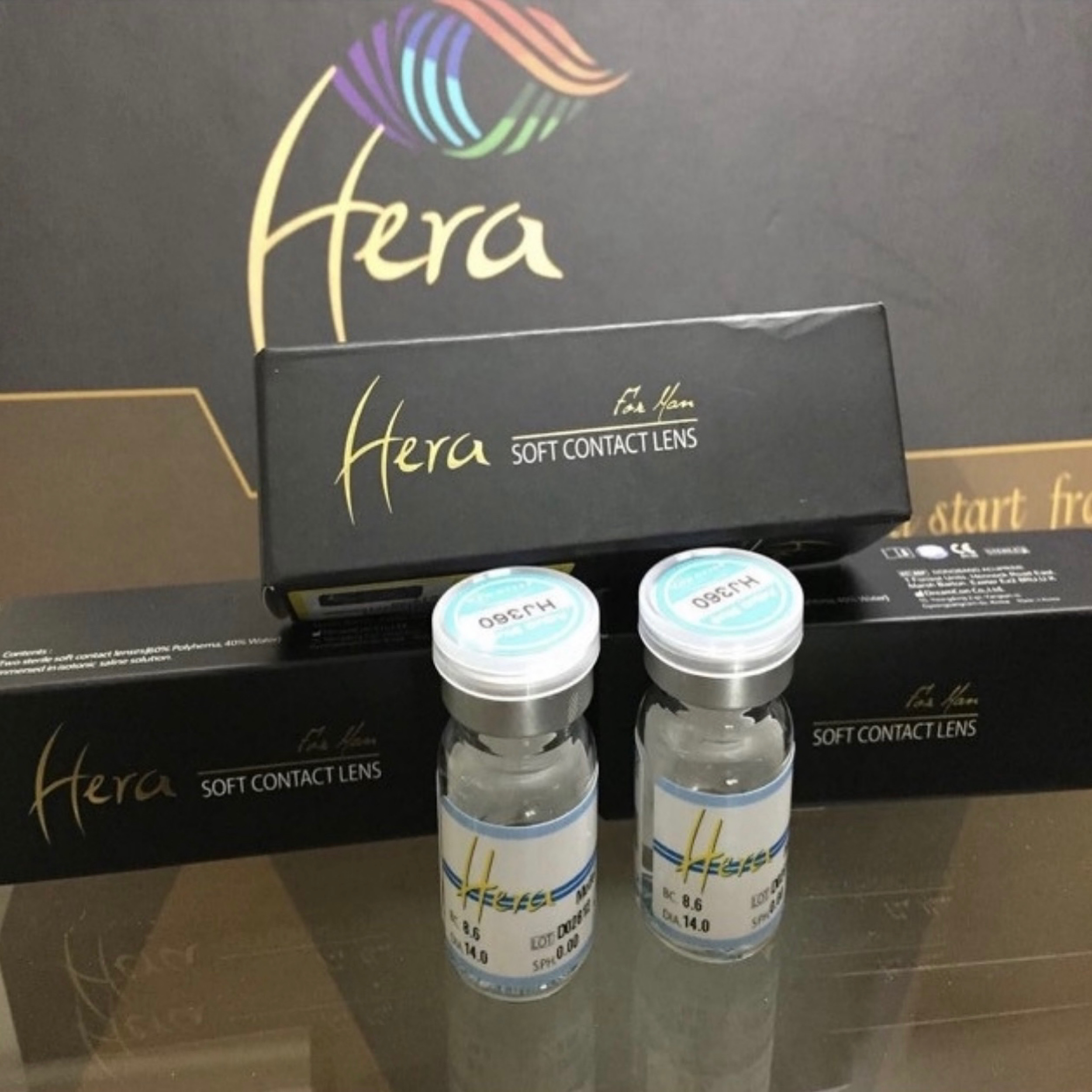 لنز چشم هرا کد HJ310 رنگ طوسی عسلی