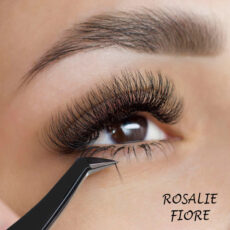 پنس مژه رزالی فیوره مدل TOPX03 به همراه انبر اکستنشن مژه