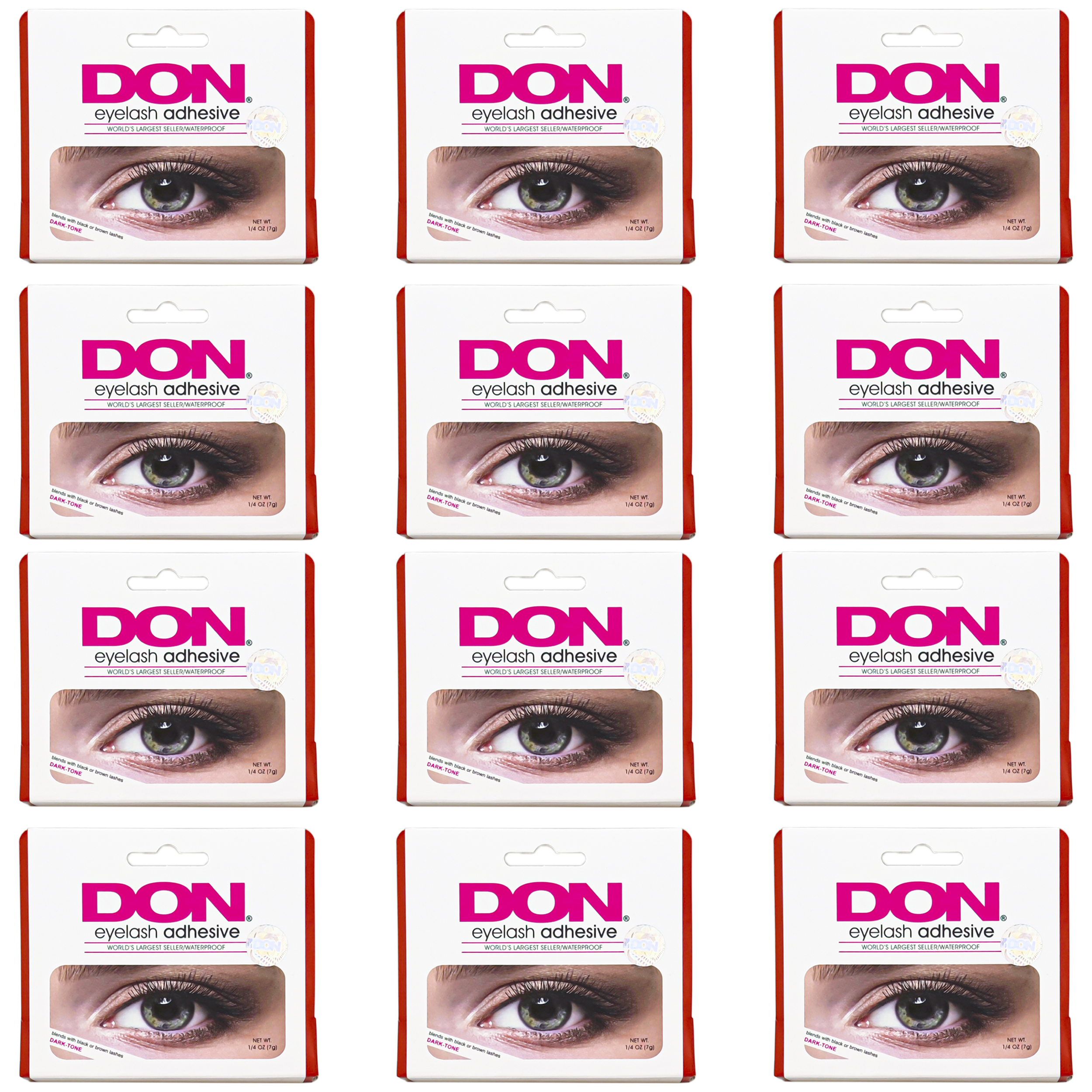 چسب مژه مصنوعی دان مدل EG-7HD وزن 7 گرم مجموعه 12 عددی