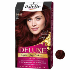 کیت رنگ مو پلت سری DELUXE شماره 889-5 حجم 50 میلی لیتر رنگ شرابی