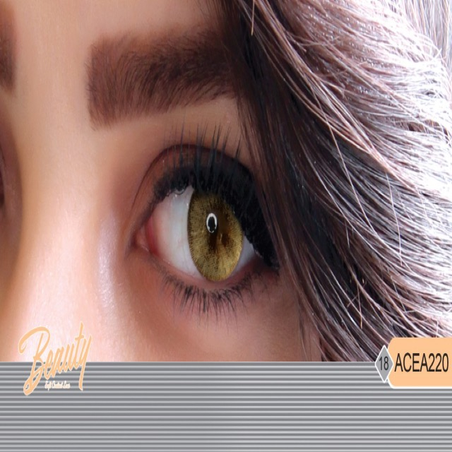 لنز چشم بیوتی شماره 18 مدل ACEA220 رنگ خاکستری عسلی روشن