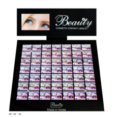 لنز چشم بیوتی شماره 14 رنگ قهوه ای تیره دور مشکی