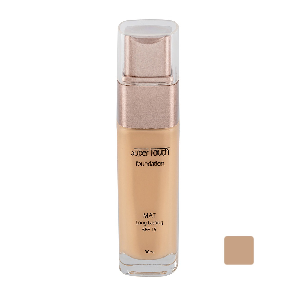 کرم پودر سوپرتاچ مدل شیشه ای شماره 201 حجم 30 میلی لیتر