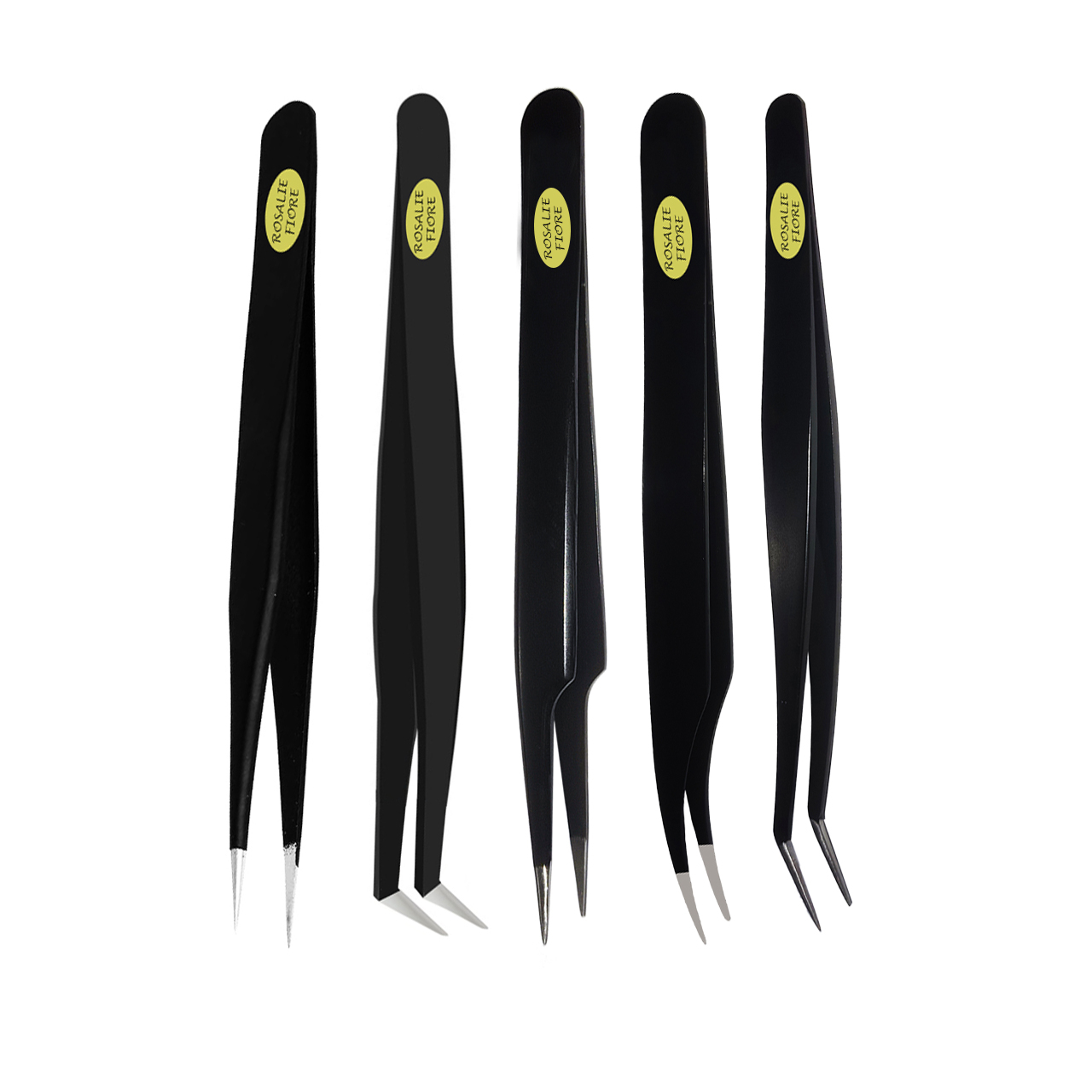 انبر اکستنشن مژه رزالی فیوره مدل TWIN05 بسته 5 عددی