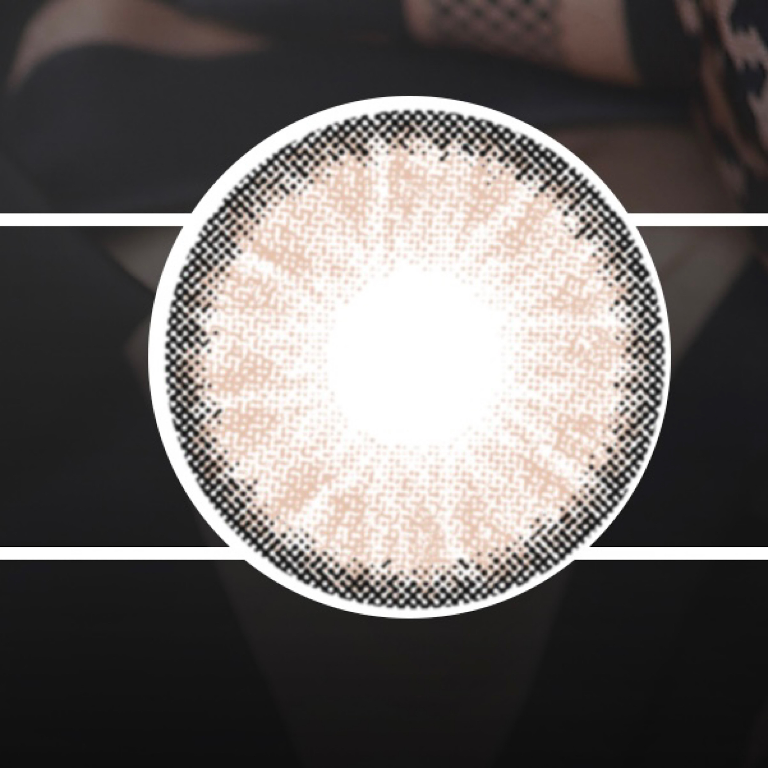 لنز چشم هرا گریس تمیم کانتکت لنز کد 742 رنگ کاپوچینو دور ملایم