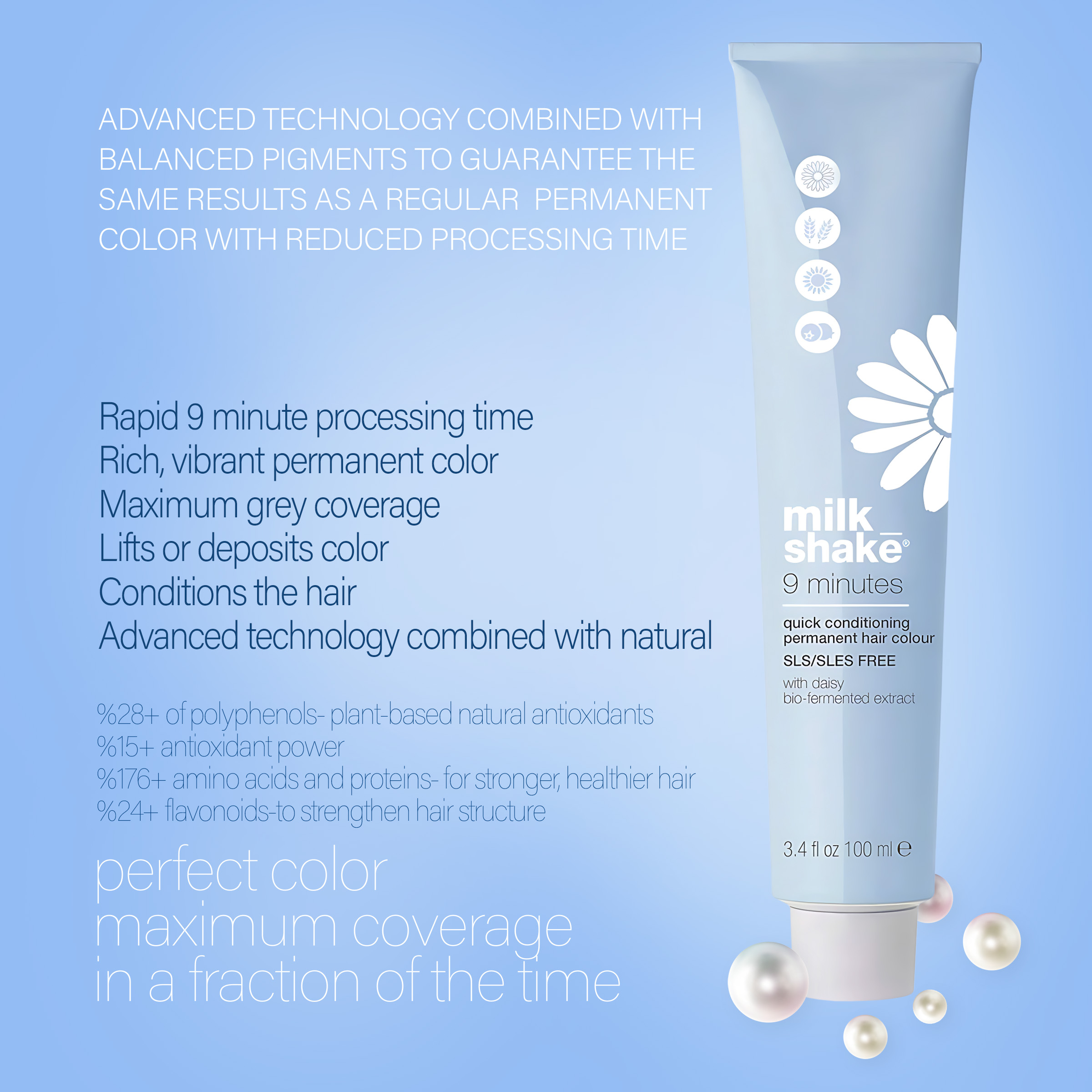 رنگ مو میلک شیک شماره 8.3 حجم 100 میلی لیتر رنگ بلوند طلایی روشن