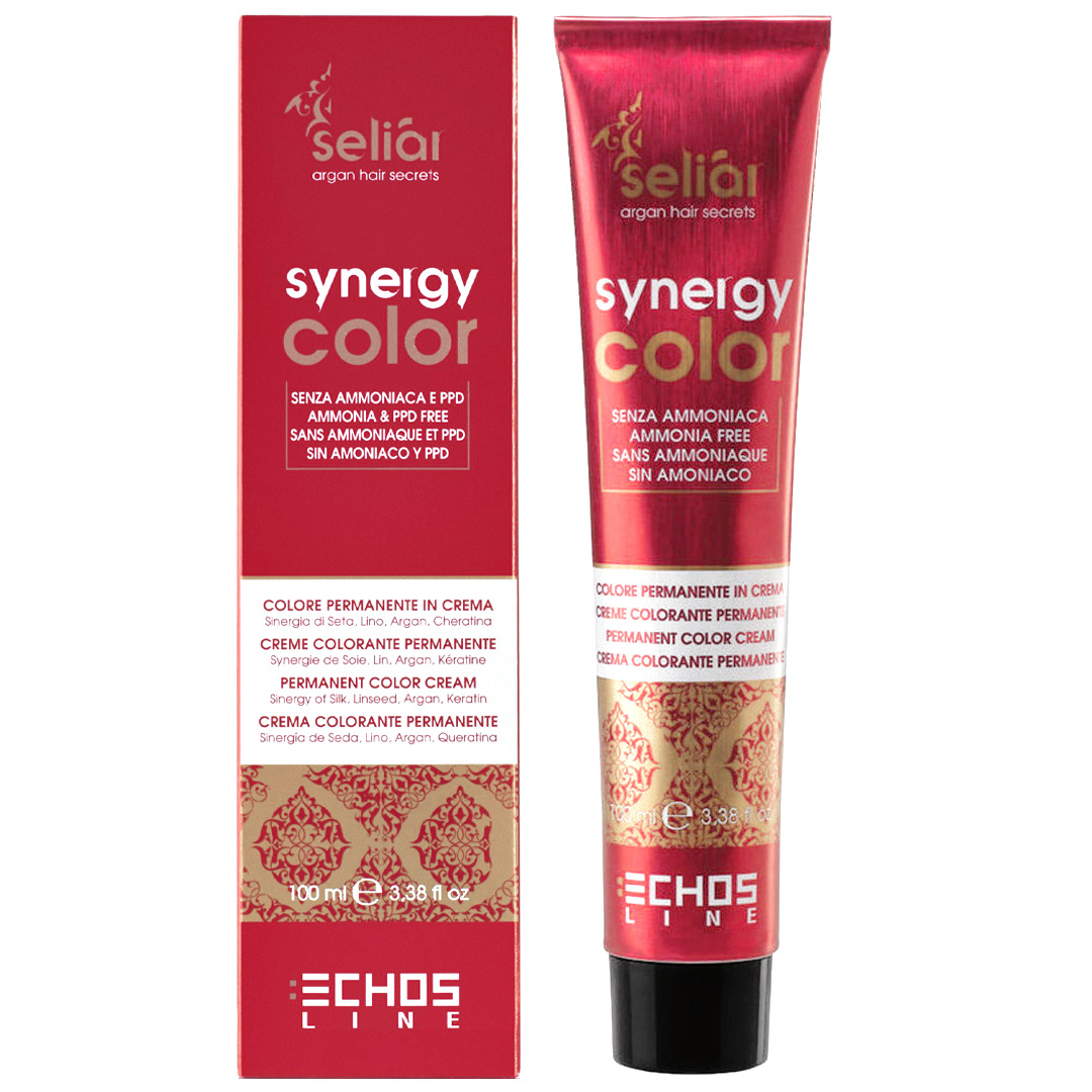 رنگ مو اچ اس لاین شماره 8.7 حجم 100 میلی لیتر رنگ بلوند قهوه‌ای روشن