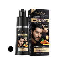 شامپو رنگ مو مردانه سادور مدل آرگان حجم 200 میلی لیتر رنگ مشکی طبیعی