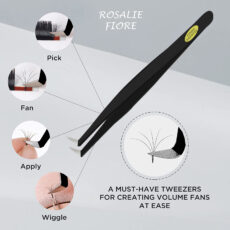 انبر اکستنشن مژه رزالی فیوره مدل TWIN05 بسته 5 عددی