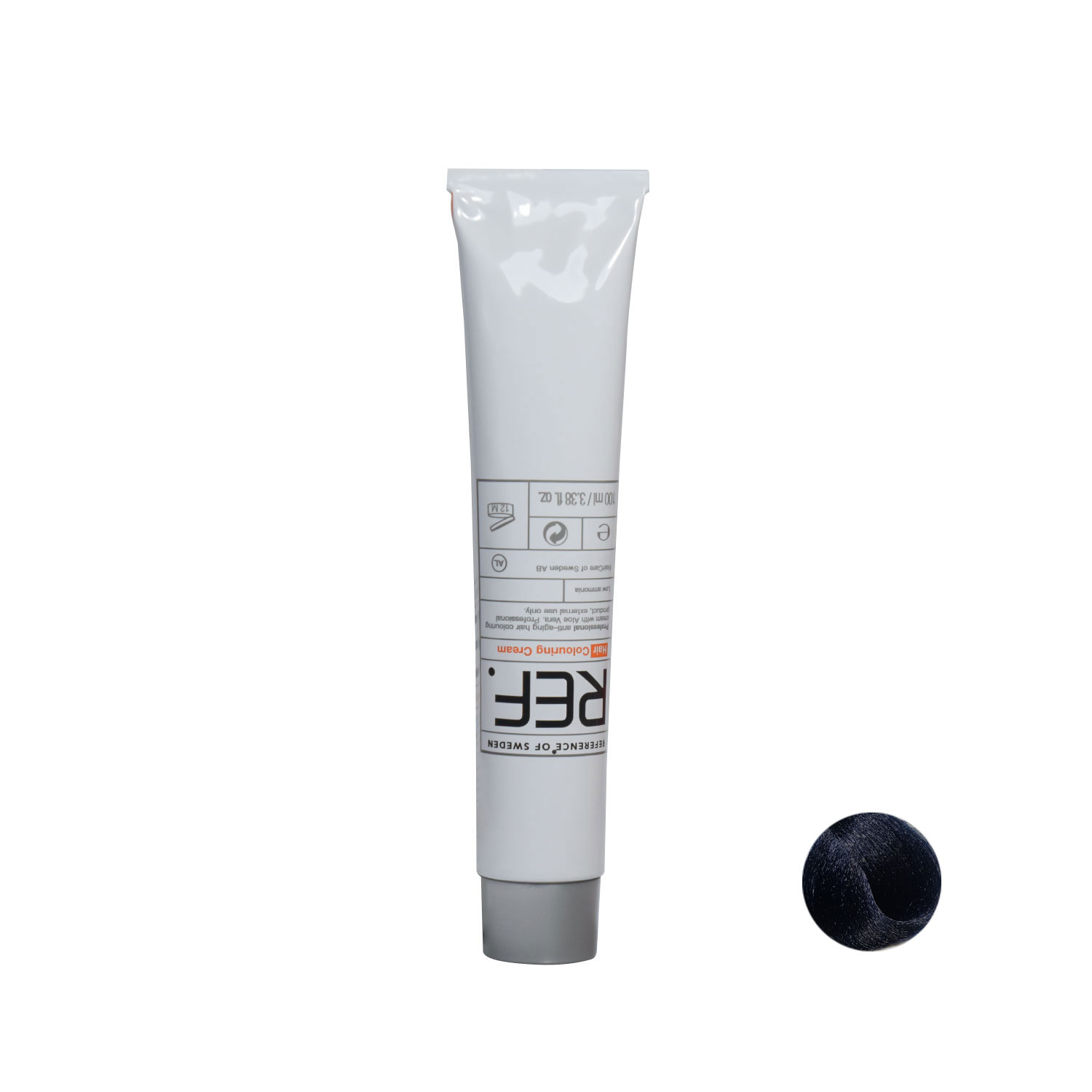 رنگ مو رف سری Ash شماره 1.1 حجم 100 میلی لیتر رنگ خاکستری مشکی