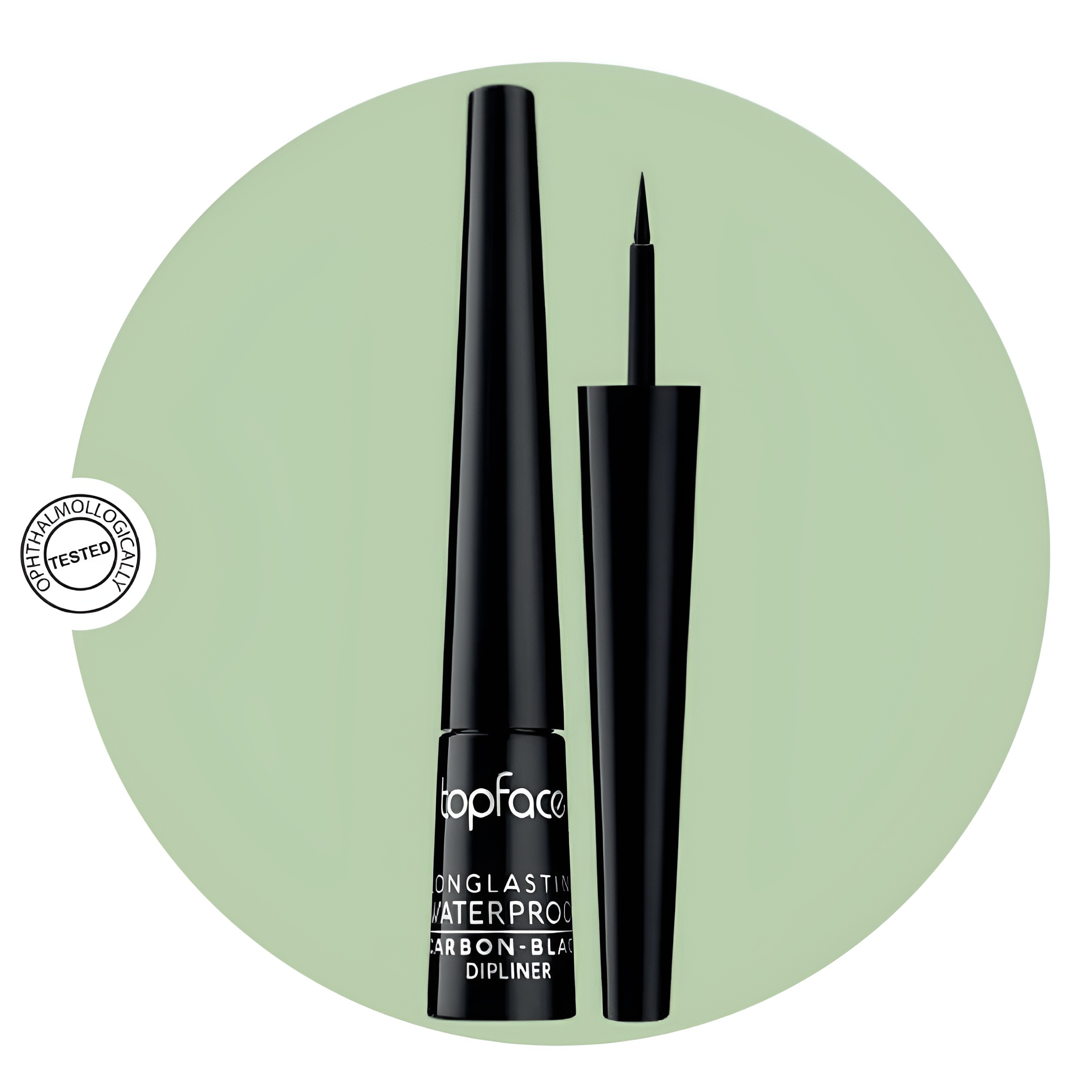 خط چشم تاپ فیس مدل CARBON BLACK WATERPROOF شماره 1