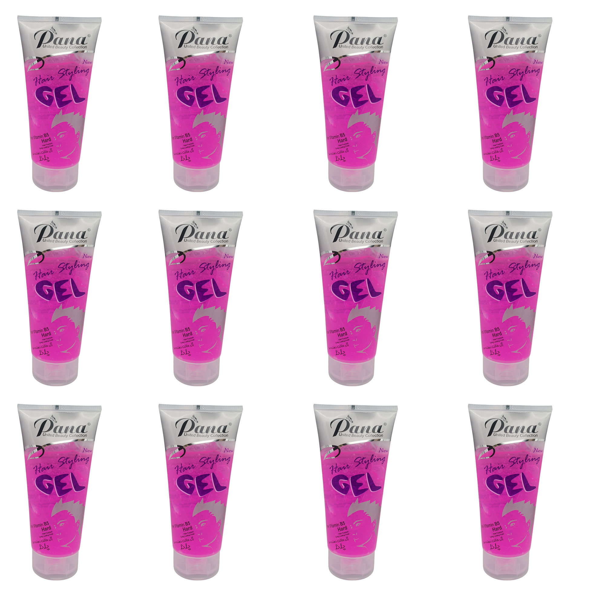 ژل مو پانا کد 001 حجم 200 میلی لیتر مجموعه 12 عددی