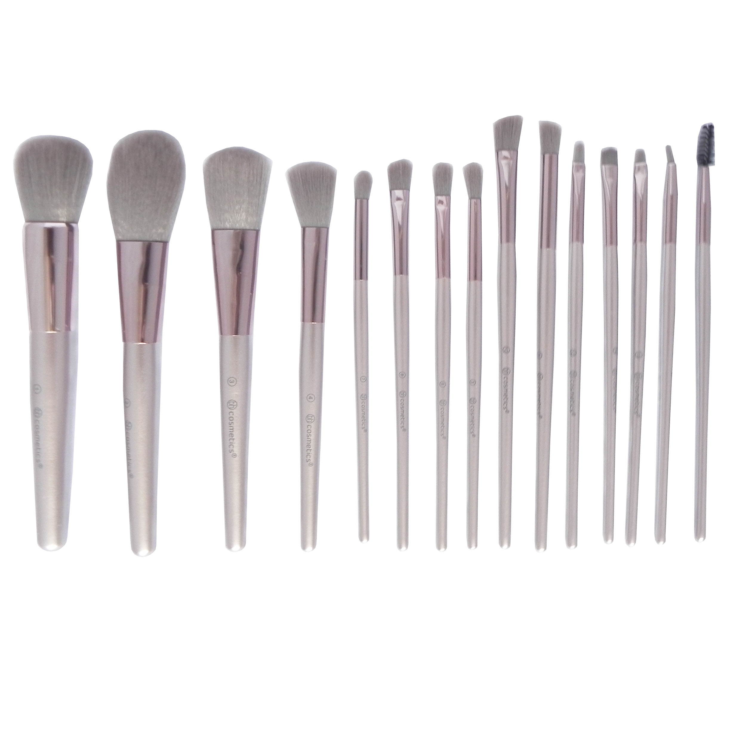 ست برس آرایشی بی اچ کازمتیکس کد 0055 بسته 15 عددی