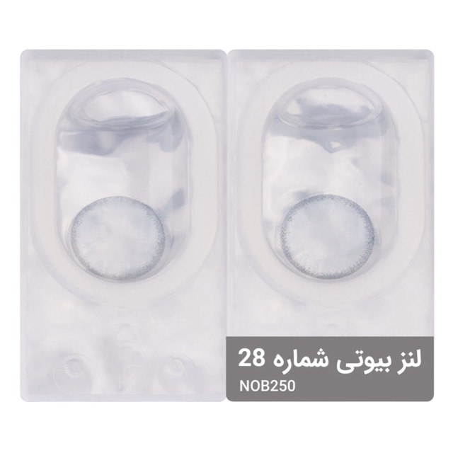 لنز چشم بیوتی شماره 28 مدل NOB250 رنگ آبی یخی