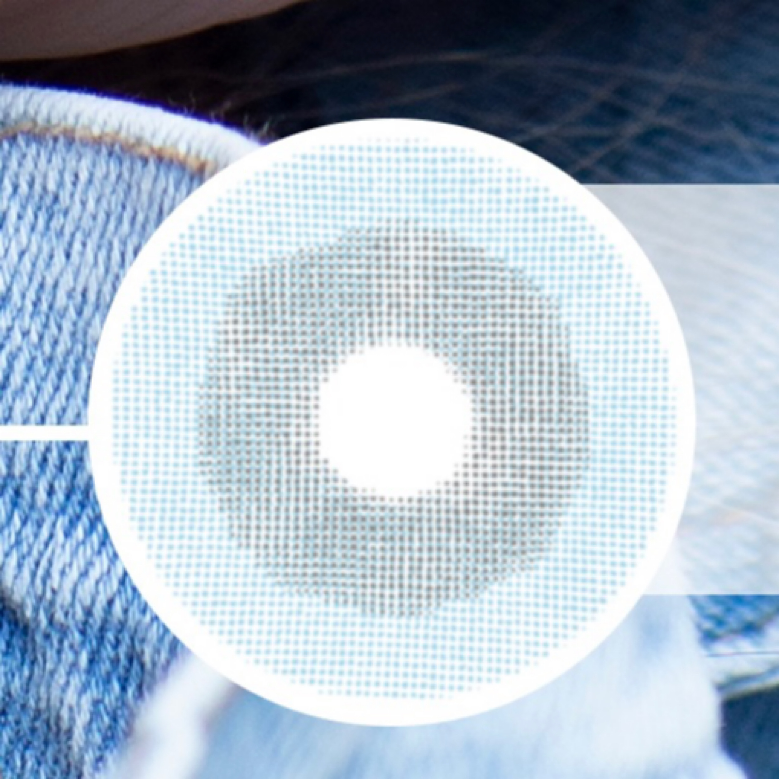 لنز چشم هرا کد AFUA260 رنگ آبی عروسکی