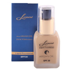 کرم پودر لوسمنت SPF30 حاوی روغن آرگان و آلوئه ورا شماره L201 حجم 36 میلی لیتر