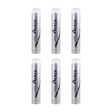 اسپری حالت دهنده با قدرت حفظ حالت مو 5 آرکیا مدل A04 مناسب برای انواع مو حجم 500 میلی لیتر مجموعه 6 عددی